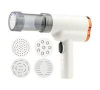 Electric Pasta Machine, Automatic Portable Noodle Maker with 5 Accessories, Cordless 304 Stainless Steel Pasta & Dough Mixer for Home Cooking, Pizza & Veggies