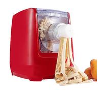 Electric Pasta Maker,Automatic Noodle Press Machine,With 13 Types Of Noodle Molds,Easy To Clean,Save Time And Energy,Can Be Made Into Dumpling Skin,For Home Kitchen Use, LJJY-KK, Red