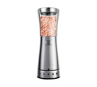 Electric Pepper Grinder, Recargable Automatic Peppercorns Mill, Sleek Stainless Steel Electric Salt and Pepper Mill, Adjustable 5 Grind Settings for Fine to Coarse Grinding, One-Handed