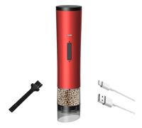 Electric Pepper Grinder - Rechargeable Salt and Pepper Mill with 1200mAh Battery | Automatic Grinder for Peppercorns Sea Salt Coarseness for BBQ Camping