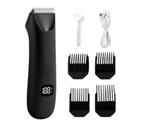 Electric Personal Groomer - Men Body Shaver with Digital Display,Pubic Hair Trimmer for Men | for Intimate Pubic Balls Armpit Chest Arm Leg