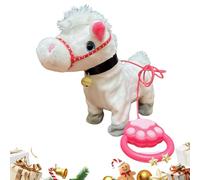 Electric Pet Horse - Walking & Singing Plush Ponyy, Interactive Electric Toy Horse with Leashh | Realistic Walking and Singing Ponyy Doll for Boys and Girls Age 3+ | Educational Companion for Home