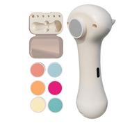 Electric Pet Nail File - 6-Head Grinder | Parrots Dogs Cats Cockatoos Hamsters, Recargable Claw & Beak Trimmer, Safe Grooming Tool For Conures Cockatiels Budgies Macaws, Type-C Charging White