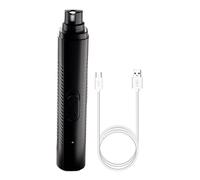 Electric Pet Nail Grinder, LED Cordless Dog Clippers, Quiet Dog Nail Grinder, Rechargeable Animal Nail Grinder 2.76x2.17x1.18 Inches for Dogs, Cats, Small Animals (White, Black)