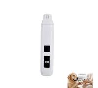 Electric Pet Nail Grinder with LED Power Display, Dog Nail Grinders | 3-Speed Rechargeable Dog Nail Trimmer with Diamond Grinding Head, Low Noise for Cats & Dogs, Suitable for Home & Travel Use