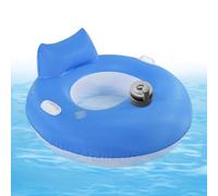 Electric Pool Float, Inflatable Lake Lounger Mattress, 1 Piece, Comfortable Tanning Float with Built-In Motor for Women and Men, Portable Water Lounge Chair Swimming River Beach Summer Relaxation