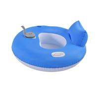 Electric Pool Float, Motorized Inflatable Lounger Lakes & Pools, Comfortable Tanning Mattress 360° Steering, Rechargeable Water Chair for Women & Men, Summer Beach River Float with Cup Holders