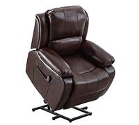 Electric Power Lift Recliner Chair Sofa for Elderly, Leather Electric Recliner Chair with Heated Vibration Massage Side Pocket