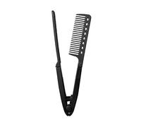 Electric Press Comb - Thermal Hair Shaping Device for Salon Look | Ionic Ceramic Structure with Heat Guard Design, Quick Glide Styling Pick, Wavy Texture Control Tool 9.65 in