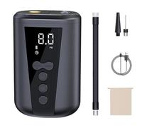 Electric Pump, Ball Inflator, 3,54 x 2,17 x 1,57 pulgadas, Digital Display, Fast Inflation Speed, LED Light Feature, Recargable Design, Compact Black Size, Sports Use, for Basketball Soccer Voleibol