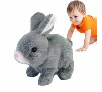 Electric Rabbit Toy - Plush Bunny ¦ 5cm Animal Toy with Walking, Soft Plushy Rabbit with Wiggle Ears, Stuffed Animal Doll with Nose Twitches, Walking Bunny with Battery Operated Movement