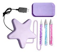 Electric Rhinestone Painting Pen - Vacuum Diamond Gems Tool With Tray | Wax Free Rhinestone Applicator | Wireless USB Rhinestones Extractor | For Craft DIY Home Decor Adults Beginner Christmas Gift