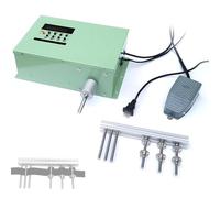 Electric Ribbon Winding Machine, Electric Tape Rolling Machine, with 1-999RPM Adjustable, Automatic Reset Button, Foot Switch, Forward and Reverse, for Ribbons, Webbing & Straps