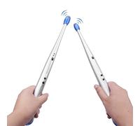 Electric Rock Beat Rhythm Stick: 1 Par De Baquetas De Aire Digitales Con Percusión Con Detección De Movimiento Para Niños Principiantes Y Adultos, Cabeza De Fieltro Resistente Que Apoya La Educación M