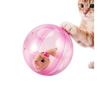 Electric Rolling Ball Cat Toy - Interactive Hamster Simulation Self Moving Pet Toy | Automatic For Small Medium Cats | For Indoor Exercise Play, Battery Powered, Flashing Lights, Attracts Kitten
