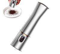Electric Salt And Grinder - Stainless Steel Refillable Grinder | Battery Powered Kitchen Gadget Mill Grinding Bottle with Adjustable Coarseness for Spices Rock Salt