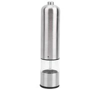 Electric Salt Pepper Grinder, Automatic Stainless Steel Mill with Ceramic Grinding Mechanism, Cordless Battery Operated Grinder for Kitchen Table and Outdoor Use with LED Lig