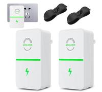 Electric Saver Power Energy Saving Device, Smart Plug Voltage Stabilizer for Home Office, Electricity Saving Box to Reduce Bills & Extend Appliance Life, UK Plug (2Pcs)