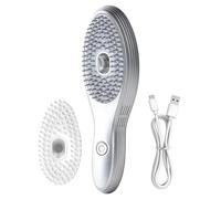 Electric Scalp Massage Comb Multi Functional Hair Cleaning Brush Soft Silicone Anti Static Hair Care Comb Electric Spray Cushion Brush Steam Ĥair B́rush With 2 Replacement Heads