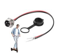 Electric Scooter Charging Plug - Conector de 3 pines de aviación con transmisión segura y Steady | Recambio Charging Port for Battery Powered Scooters, E-Vehicles and Personal Electric Rides