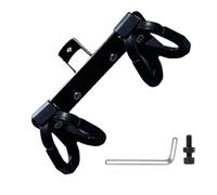 Electric Scooter Hook, Stroller Hook, 10.35 Inches Length Lightweight Abs Double Hooks Design, Food Delivery Hanger, Rider Hat Rack for Takeaway Bags Outdoor Driver Umbrella, Black