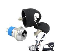 Electric Scooter Ignition Lock - Juego de llaves | Zinc Alloy Secure Cylinder | for Commuting People Beginner Professional Outdoor Transportation Workshop Replacement E-Bike Moped Switch Hardware Task