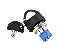 Electric Scooter Ignition Lock - Zinc Alloy Start Switch 2.36 Inch | PP Replacement Key Lock - Secure On Off Scooter Ignition Set With 2 Keys For Daily Travel Workshop Repair Use