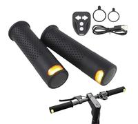 Electric Scooter Turn Signals, Remote Control LED, Warning Handlebar Lights with Sturdy Build, Directional Aid with Smooth Comfort, Modern Road Style, Accessory for Mountain Bike /5.27x1.61inch