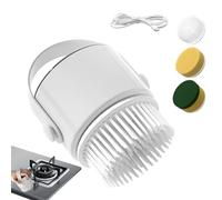 Electric Scrubber - 1200mah Rechargeable Cordless Brush with Powerful Automatic Action for Bathroom Surfaces, Efficient Deep Cleaning with 3 Replaceable Heads, Bathtub Tile Floor Use