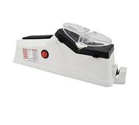 Electric Sharpener, Cutter Sharpener, Kitchen Tool Refiner, Tungsten Carbide Edged, Rechargeable Design, Ideal for Home Cooking Prep, 8.86x3.66x2.83 Inches, White Color, 1 Piece