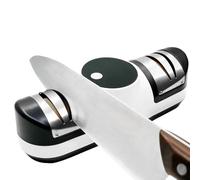Electric Sharpener For Knives - Stainless Steel ABS 20.5x6.5x7.5cm USB Rechargeable | Quiet Kitchen Knife Sharpener With 3-Speed Settings And LED Display | Quick Sharpening And Polishing Tool