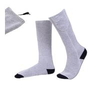 Electric Socks Warmer - 7.87 Inches Heated Socks 3 Adjustable Heat Levels for Cold Weather, Rechargeable Thermal Foot Gear with Anti-Slip Fabric, Heating Sock for Outdoor Cycling Hunting