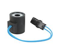 Electric Solenoid Coil AT163482 2 Pin Electrical Coil Replacement High Performance Durable Aluminum Alloy Copper Material for 300D 310D 315D Backhoe (12V)