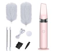Electric Spin Duster - 1200 mAh Rotating Cleaning Brush | 360° Plaśtic Dust Collector - 555g Handheld Reversible Brush Set with Crevice & Hairbrush Heads, ideal for Home Car & Office Dust Removal