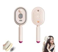 Electric Spray Air Cushion Massage Comb, 2026 New Anti-Static Detangling Comb & Air Cushion Massage, Portable Cordless Tool for Smoothing Styling & Frizz Control (Pink)