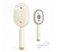 Electric Spray Air Cushion Massage Comb for Frizz and Tangle Care (Off-white)