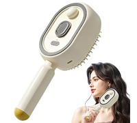 Electric Spray Air Cushion Massage Comb for Frizz & Static Control (Beige)