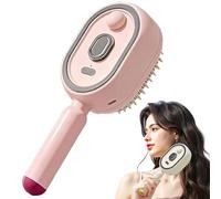 Electric Spray Air Cushion Massage Comb for Frizz & Static Control (Pink)