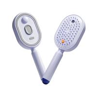 Electric Spray Air Cushion Massage Comb, Rechargeable 3-in-1 Mist Hair Brush, Self-Cleaning Anti-Tangle Detangling Comb, Anti-Static for Dry, Frizzy, Curly & Damaged Hair (Purple)