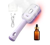 Electric Spray Hair Brush - Air Cushion Massage Comb, Self Cleaning Portable Design, Gentle Detangling Performance, Ergonomic Styling Accessory | Hairdressing, Daily Grooming, Blow Dry Preparation