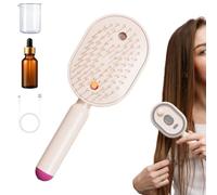 Electric Spray Massage Comb With Nano Mist Hair Oil Applicator, Anti-Static Smoothing Brush With Red Light, At-Home SPA Scalp Care For Women