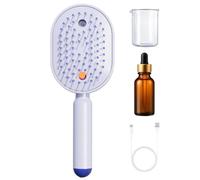 Electric Spray Massage Comb With Nano Mist Hair Oil Applicator, Anti-Static Smoothing Brush With Red Light, At-Home SPA Scalp Care For Women