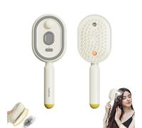 Electric Steam Brush for Hair,Electric Spray Air Cushion Massage Comb for Reduce Frizz,Nourishes Hairs,Detangling Anti-Static purple