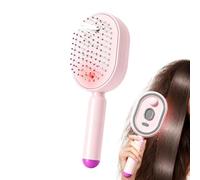 Electric Steam Hair Brush - Anti Frizz Styling Tool for Smoother Daily Grooming | Air Cushion Comb with Fine Mist Spray Function, Scalp Massage Design, Detangling Care for Home Salon Use, 21,7x7,8 cm