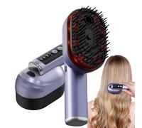 Electric Steam Hair Brush - USB Rechargeable, Anti-Static Smoothing Comb, 3-Speed Massage Brush | Frizz Control Hair Styler, Air Cushion Detangling Comb, Scalp Care Tool For Women Adults Mom Wife Daug