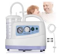 Electric Suction Machine for Mucus & Phlegm - Quiet Portable Aspirator with Large 1L Bottle, Adjustable Pressure | Ideal for Home Care, Elderly & Patient Use
