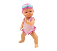 Electric Swimming Doll, Battery-Powered Toy, 4.72x3.38in Floating Bath Figure, Waterproof Authentic Design, Colorful Bright Lights for Indoor Outdoor Pool Beach Nursery Travel