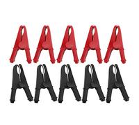 Electric Test Clips 10pcs | 30A 1000V Brass Connectors for Electrical Testing/Automotive Battery/Circuit Experiments | Robust & Efficient Electrical Clips