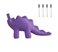 Electric Toothbrush Head Holder - Dinosaur Shape Organizer, Novelty Storage Stand, Splash-Resistant Hygienic Slot Design, Compact Toothbrush Accessory for Bathroom, Home, Apartment, Hotel