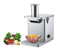Electric Vegetable Dicer, Commercial 250W Vegetable Chopper Dicer Shredder Automatic Onion Potato Cutter Food Processor Fruit Cutting Machine with Dicing Knife Nets and Slicing Blade Blades, JYLSSKU
